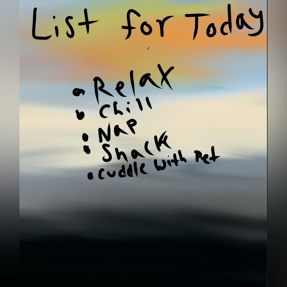 List for today